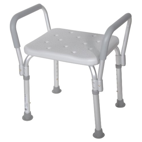 Drive Medical Shower Bench with Removable Padded Arms at