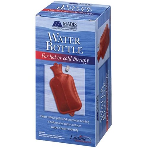 MABIS Rubber Water Bottle, Red