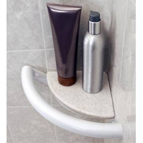 Invisia Corner Shelf Brushed Stainless