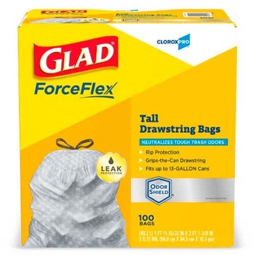 Glad ForceFlex 13 Gallon Drawstring Trash Bags at HealthyKin.com