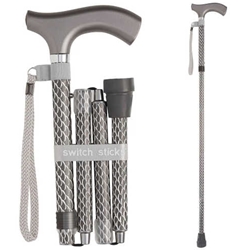 Switch Sticks Engraved Folding Walking Stick