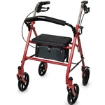 McKesson Durable 4-Wheel Rollator with Fold Up Removable Back