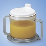 Ableware Transparent Mug with Drinking Spout